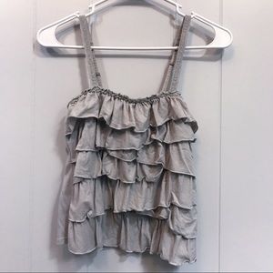 Ruffled Hollister Tank Top